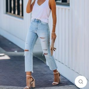 Vici Collection Distressed Denim Jeans